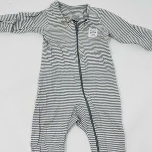 Carter infant Boy zip up long sleeved onesie